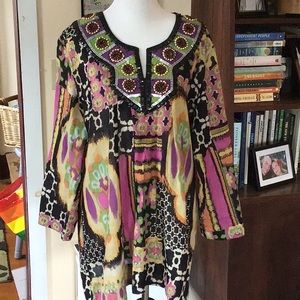 🌟3 for $25/Sandy Starkman Beaded Tunic